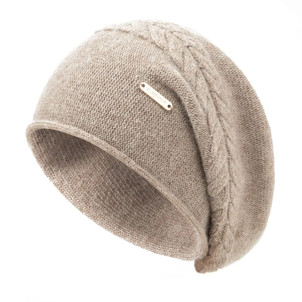 Knit Slouchy Beanie Hats for Women Cashmere Ski Cap Knitted Wool Soft Warm Winter Hat