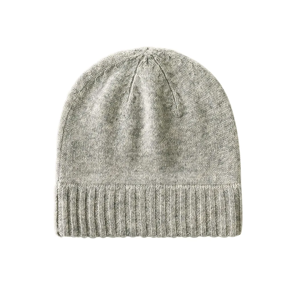 100% Pure Cashmere Winter Beanie Skullies Cap for Women, Soft Warm Lightweight Beanie
