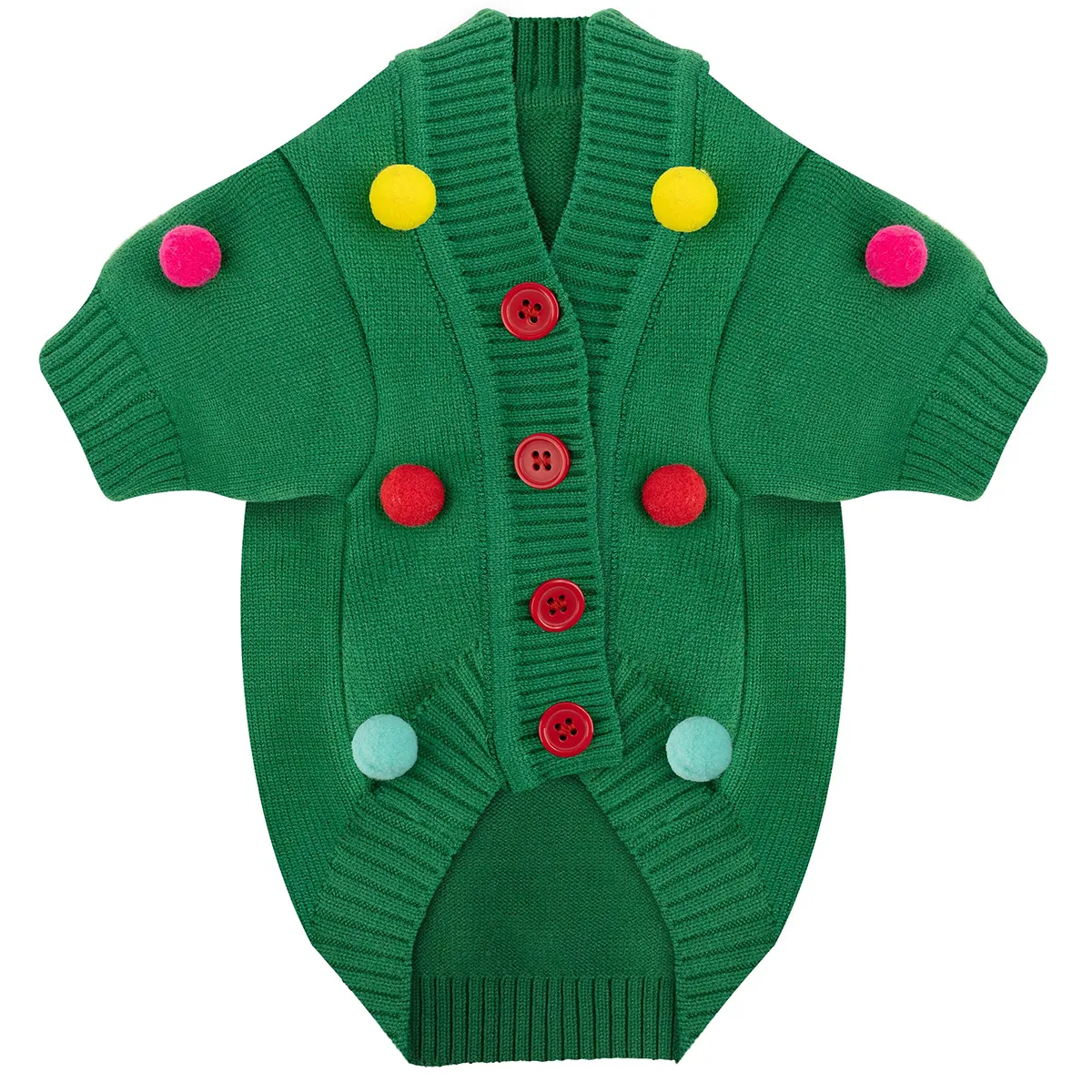 Dog Sweater Pet Knitwear Christmas Dog Sweater Button Pet Clothing