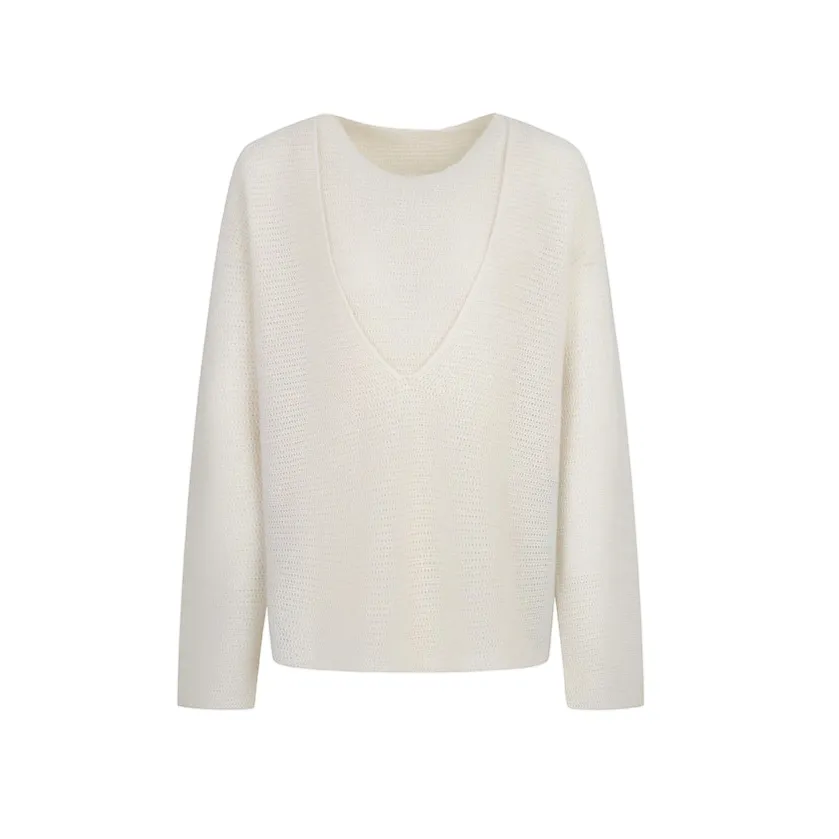 Women's Fall Winter Two Piece Cashmere Sweater Knitwear Set